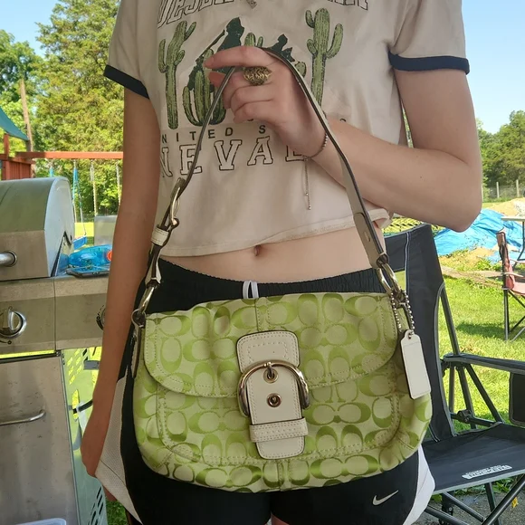Coach | Bags | Coach Purse Green Vintage | Poshmark